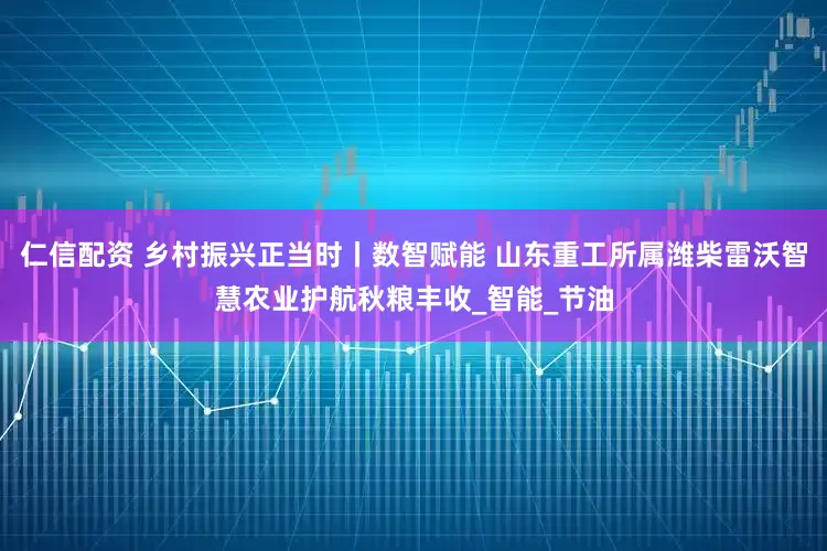 仁信配资 乡村振兴正当时丨数智赋能 山东重工所属潍柴雷沃智慧农业护航秋粮丰收_智能_节油