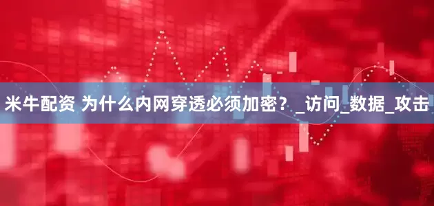 米牛配资 为什么内网穿透必须加密？_访问_数据_攻击